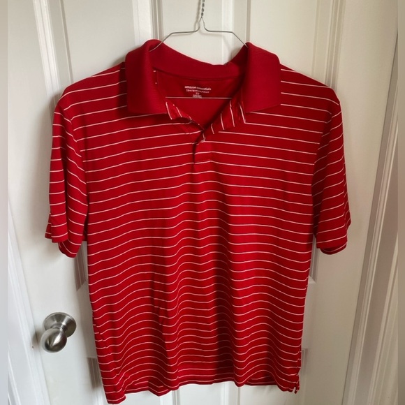 Men’s Red Striped Polo - Picture 1 of 4